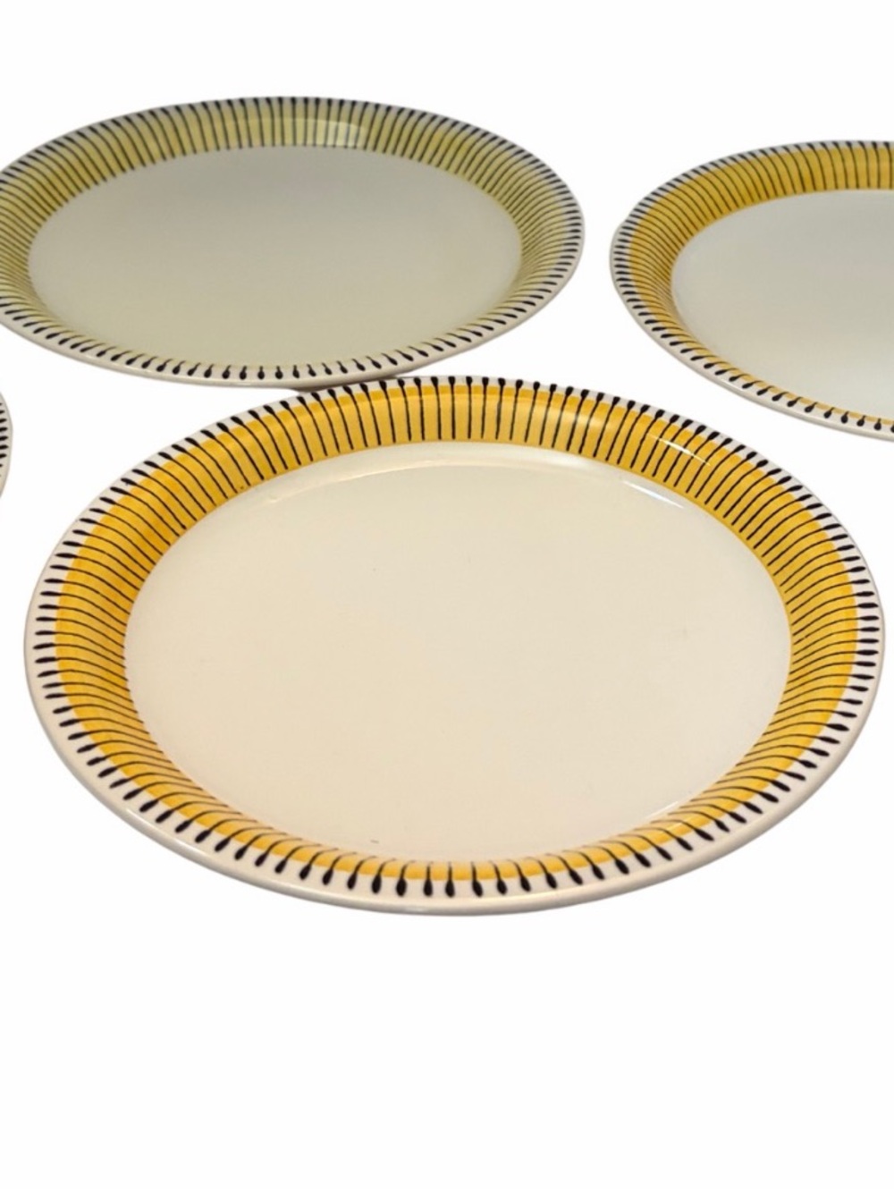Vintage Scandinavian MCM 7” Ceramic Plates Stavangerflint Norway Set of 5